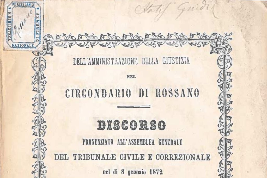 Conclusa la catalogazione di duemila opuscoli di Statistiche giudiziarie del XIX-XX secolo